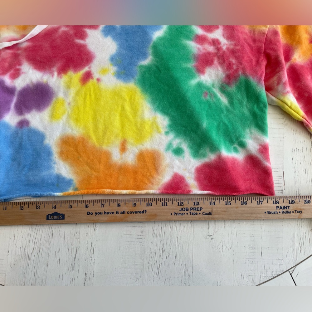 Tie dye hoodie women’s crop top size small - Picture 4 of 7